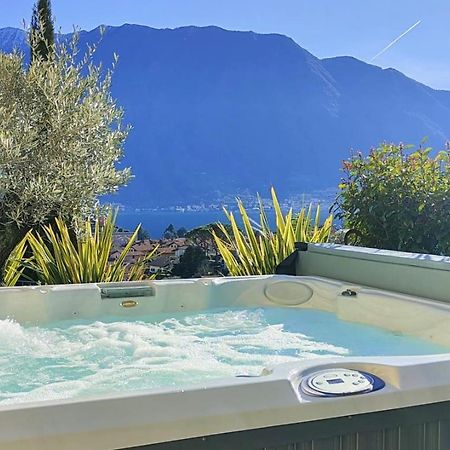 Magic Garden With Jacuzzi-Pool And Luxury Lake Como View Lenno Exterior foto