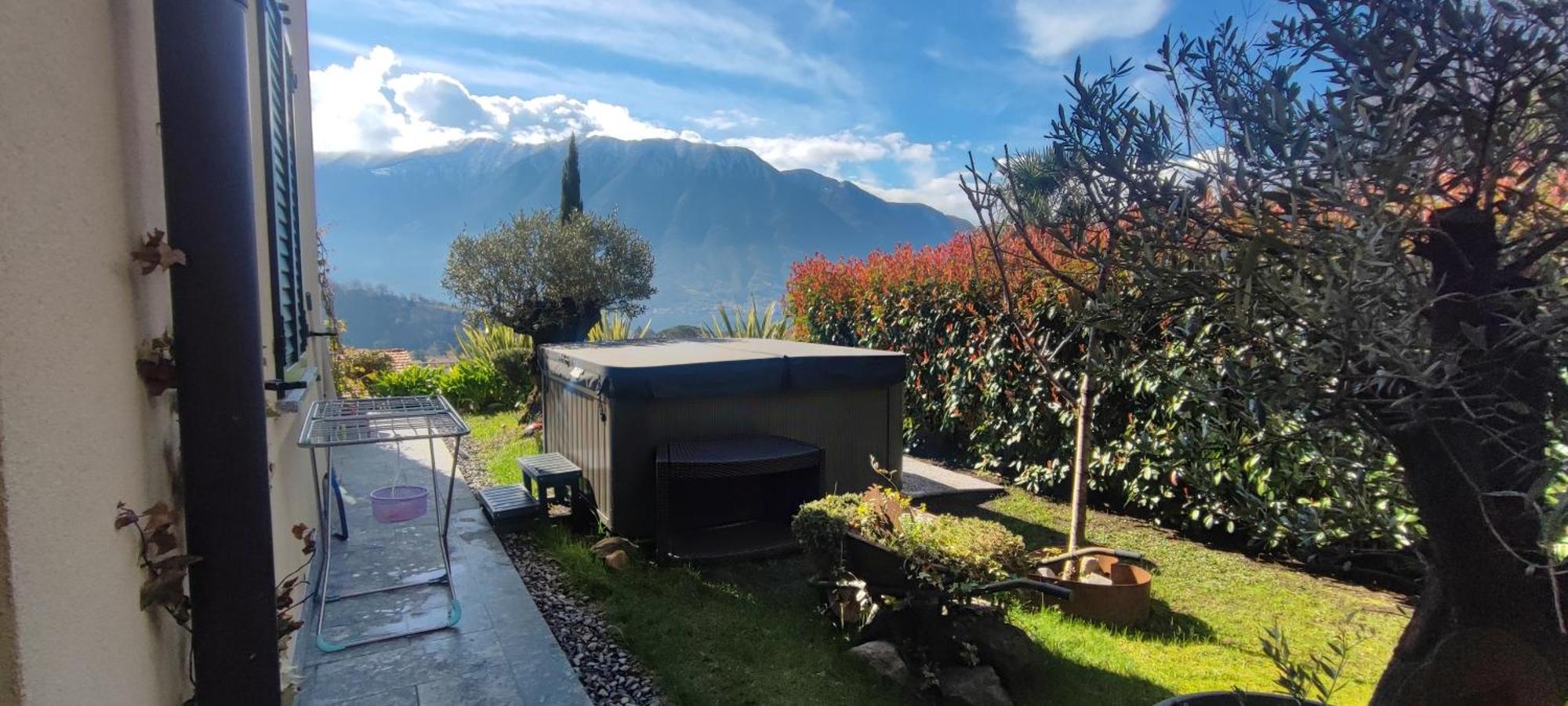 Magic Garden With Jacuzzi-Pool And Luxury Lake Como View Lenno Exterior foto
